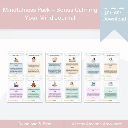 Mindfulness: Calming your Mind + Journal - Counselor Sarah